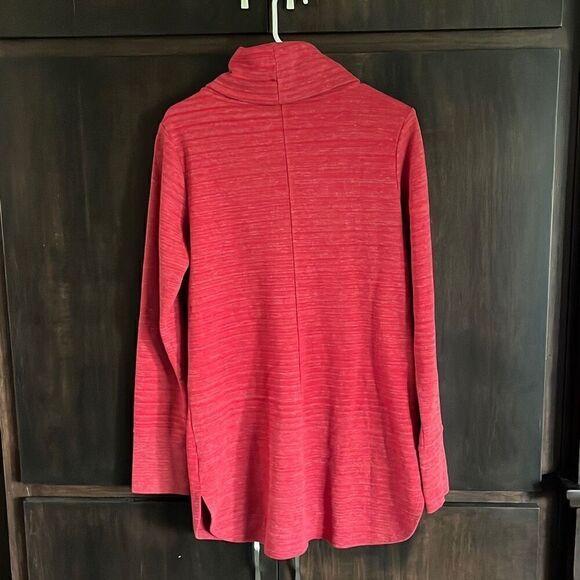 DULUTH TRADING COMPANY Knit Cowl Neck Tunic Top Small - Picture 3 of 6